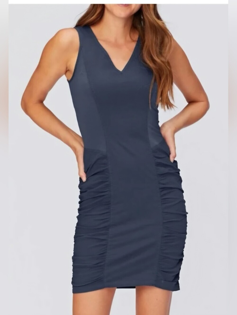 XCVI Wearables Raymond Stretch Poplin Sleeveless Dress. Size S